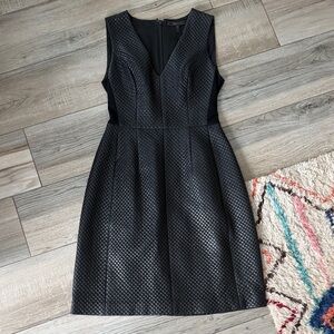 Eliza J Black Textured Midi Dress